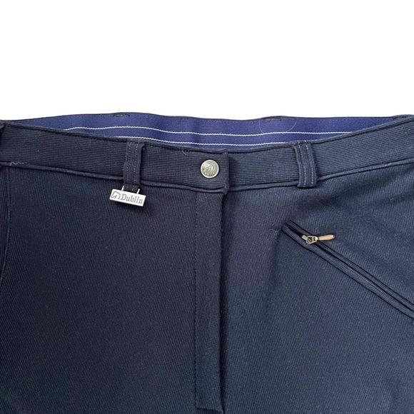 NWOT - Dublin 28 R Performance Flex Knee Patch Womens Pants Riding Tights - Navy - Picture 3 of 5
